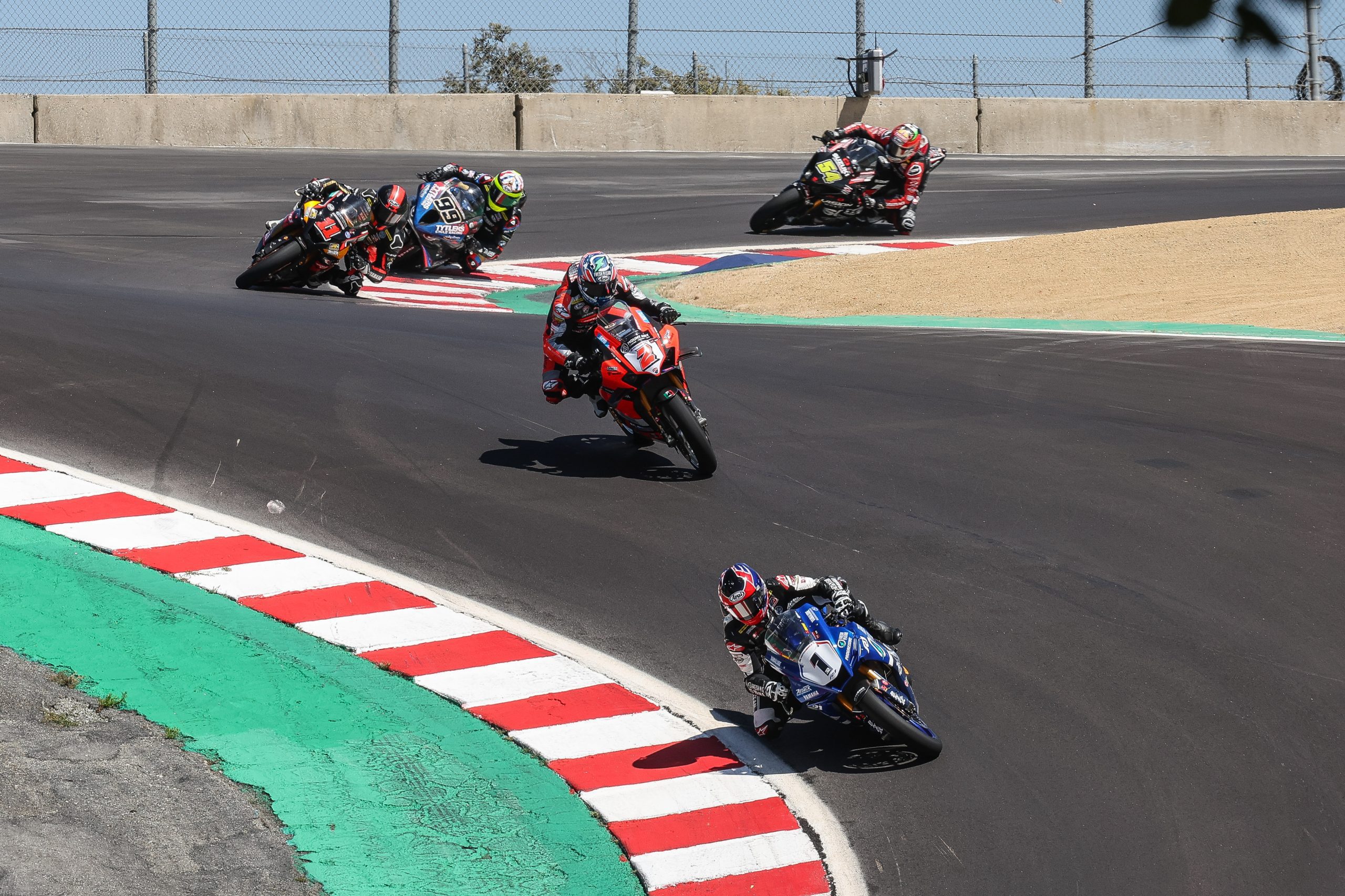 Gagne Wins CrashMarred Medallia Superbike Race One At WeatherTech