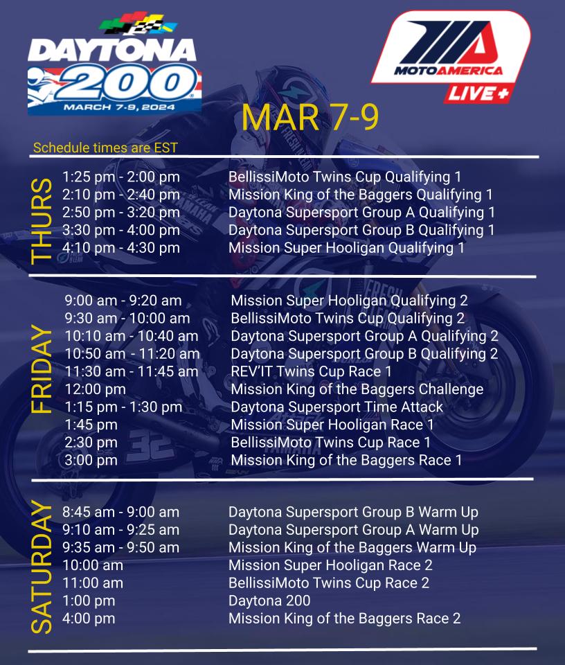 Motoamerica 2025 Schedule Harrie Domeniga