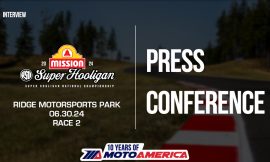 Video: Mission Super Hooligan National Championship Race Two Press Conference From Ridge Motorsports Park
