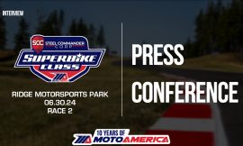 Video: Steel Commander Superbike Race Two Press Conference From Ridge Motorsports Park