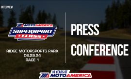 Video: Supersport Race One Press Conference From Ridge Motorsports Park