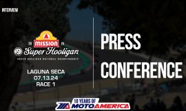 Video: Mission Super Hooligan National Championship Race One Press Conference From WeatherTech Raceway Laguna Seca
